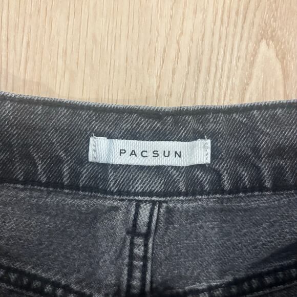 Pacsun High Rise Icon Short Gray Distressed Frayed Ripped 26 - Picture 4 of 8
